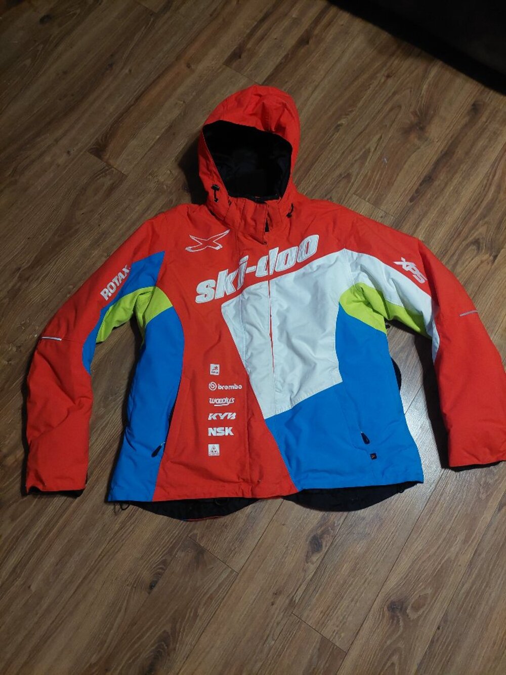 Ski-Doo Snowmobile Jacket Coat Women's Ladies Size XL w/Hood & Powder Skirt
